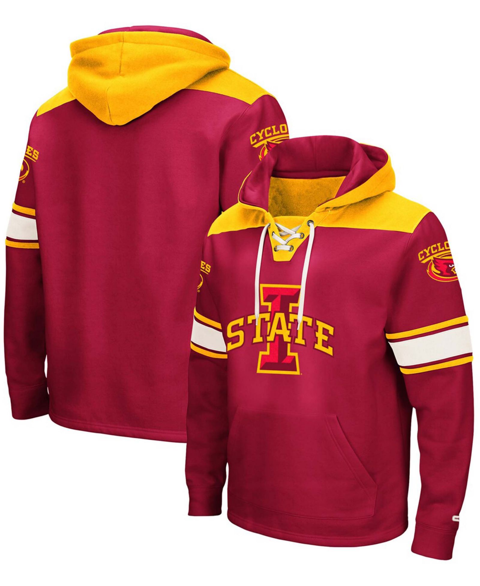 Мужское худи Colosseum Cardinal Iowa State Cyclones 2.0 Lace-Up Pullover