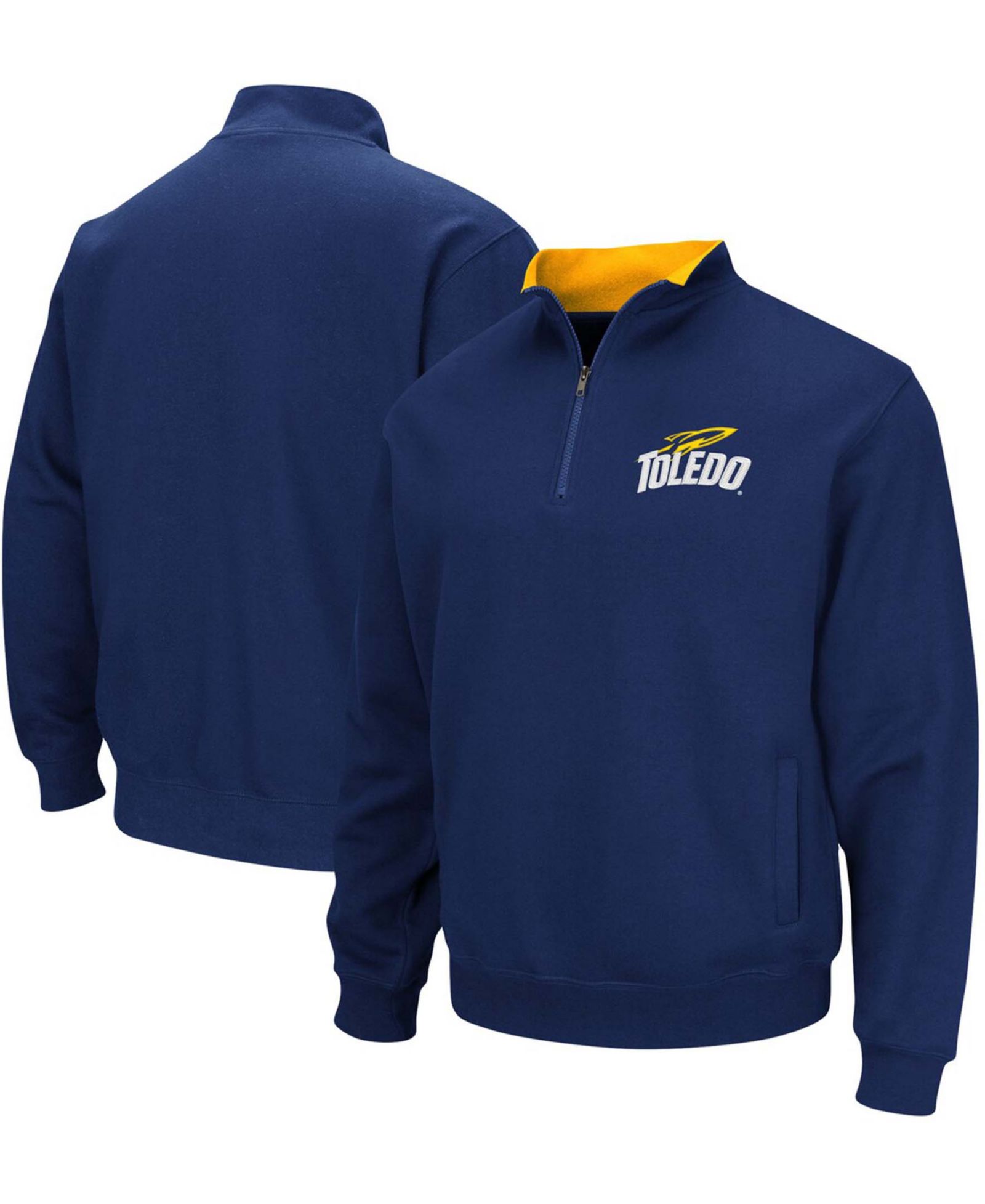 Мужская куртка quarter-zip с логотипом Toledo Rockets navy