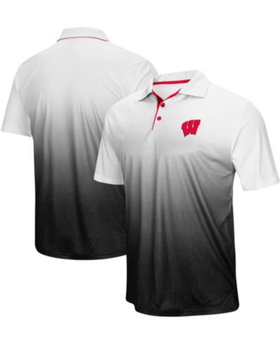 Мужская Polo T-Shirt с логотипом Wisconsin Badgers Magic, цвет Heather Gray