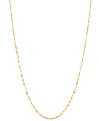 Italian Gold Mariner Link 16" Chain Necklace in 10k Gold