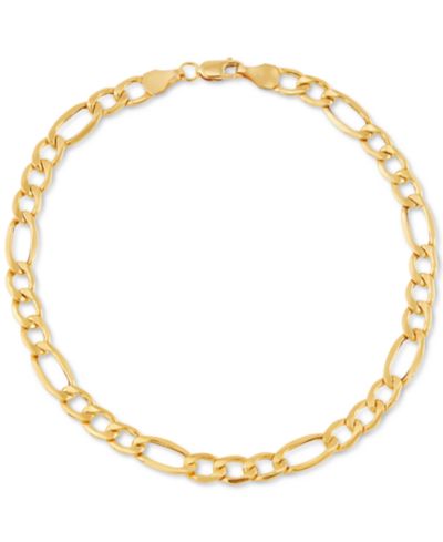 Italian Gold браслет с цепью Figaro из 10k золота