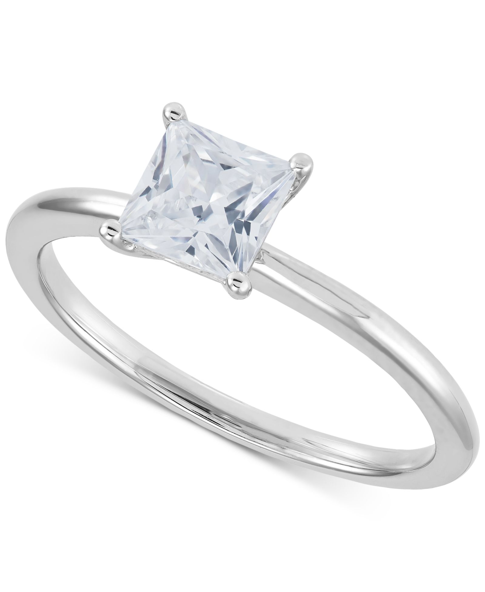 Сертификационное кольцо с бриллиантом IGI Lab Grown Solitaire (1 ct. t.w.) из белого золота 14k или двухцветного золота 14k