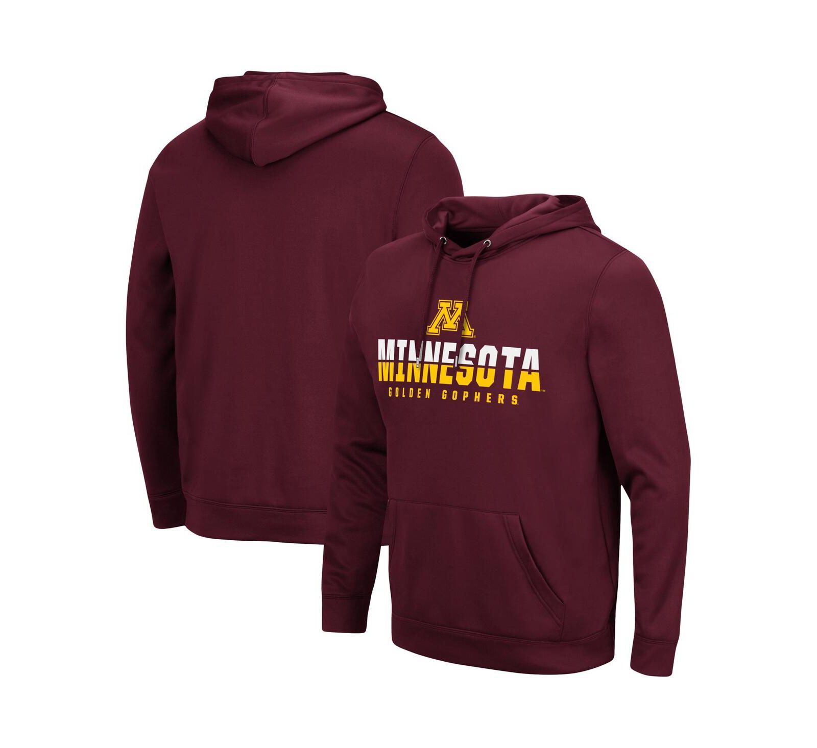 Мужское худи Colosseum с капюшоном, Minnesota Golden Gophers Lantern Pullover