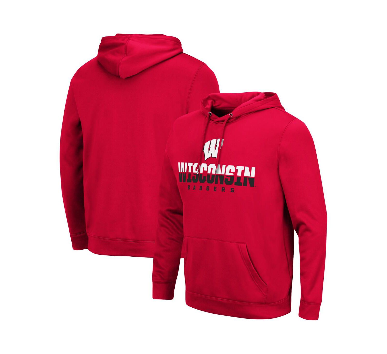 Colosseum Мужское худи Wisconsin Badgers Lantern Pullover Hoodie