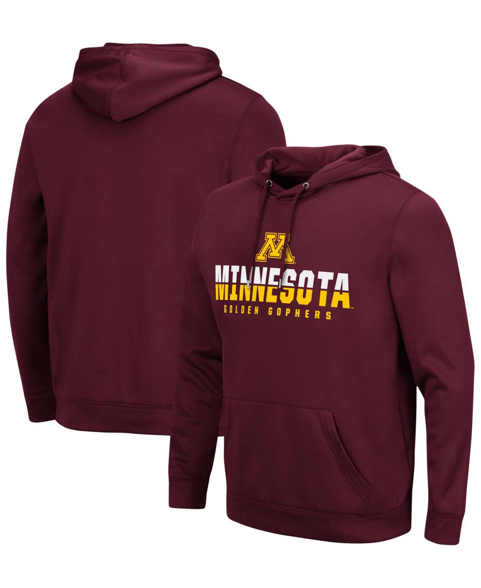 Colosseum Мужской худи Minnesota Golden Gophers Lantern, бордовый цвет