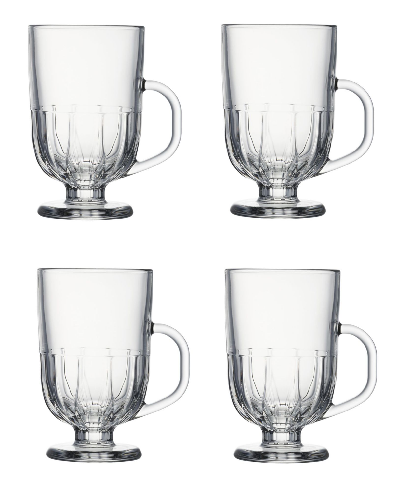 La Rochère Flore 10 Ounce Coffee Mug, Set of 4
