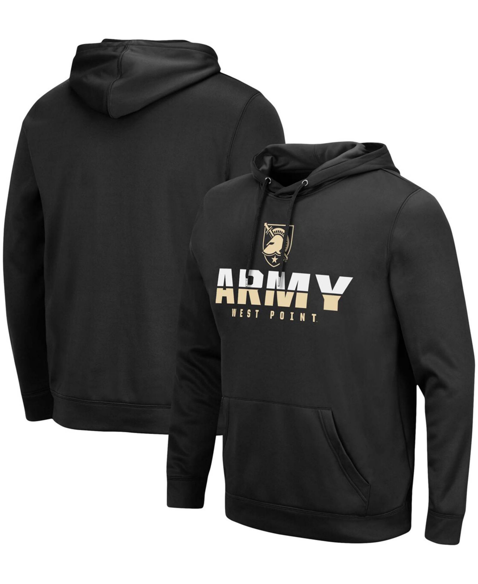 Мужское худи Colosseum Black Army Black Knights Lantern Pullover