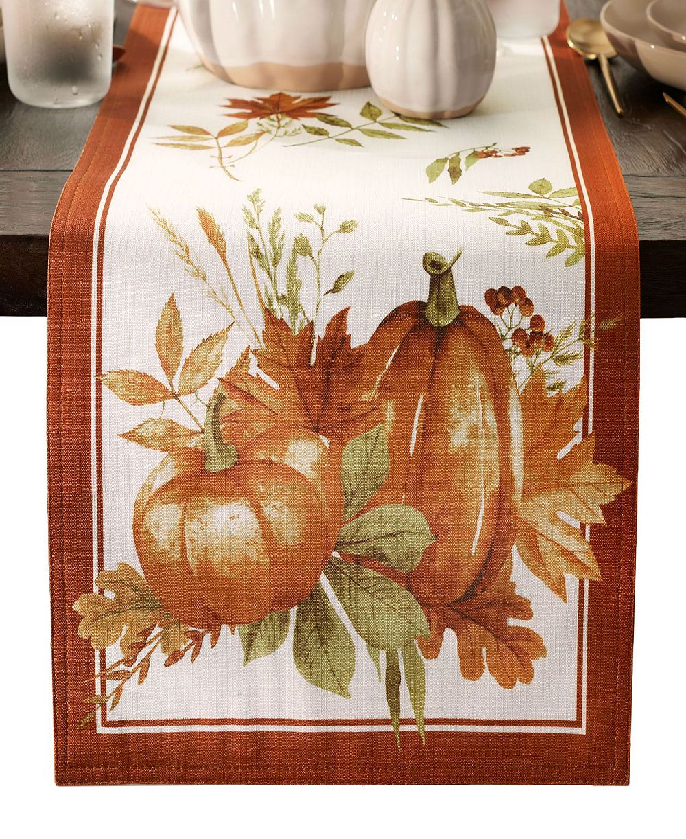 Autumn Pumpkin Grove Fall Table Runner