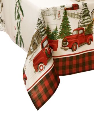 Скатерть Villeroy & Boch Vintage Christmas Tree Farm Holiday 60" x 144"