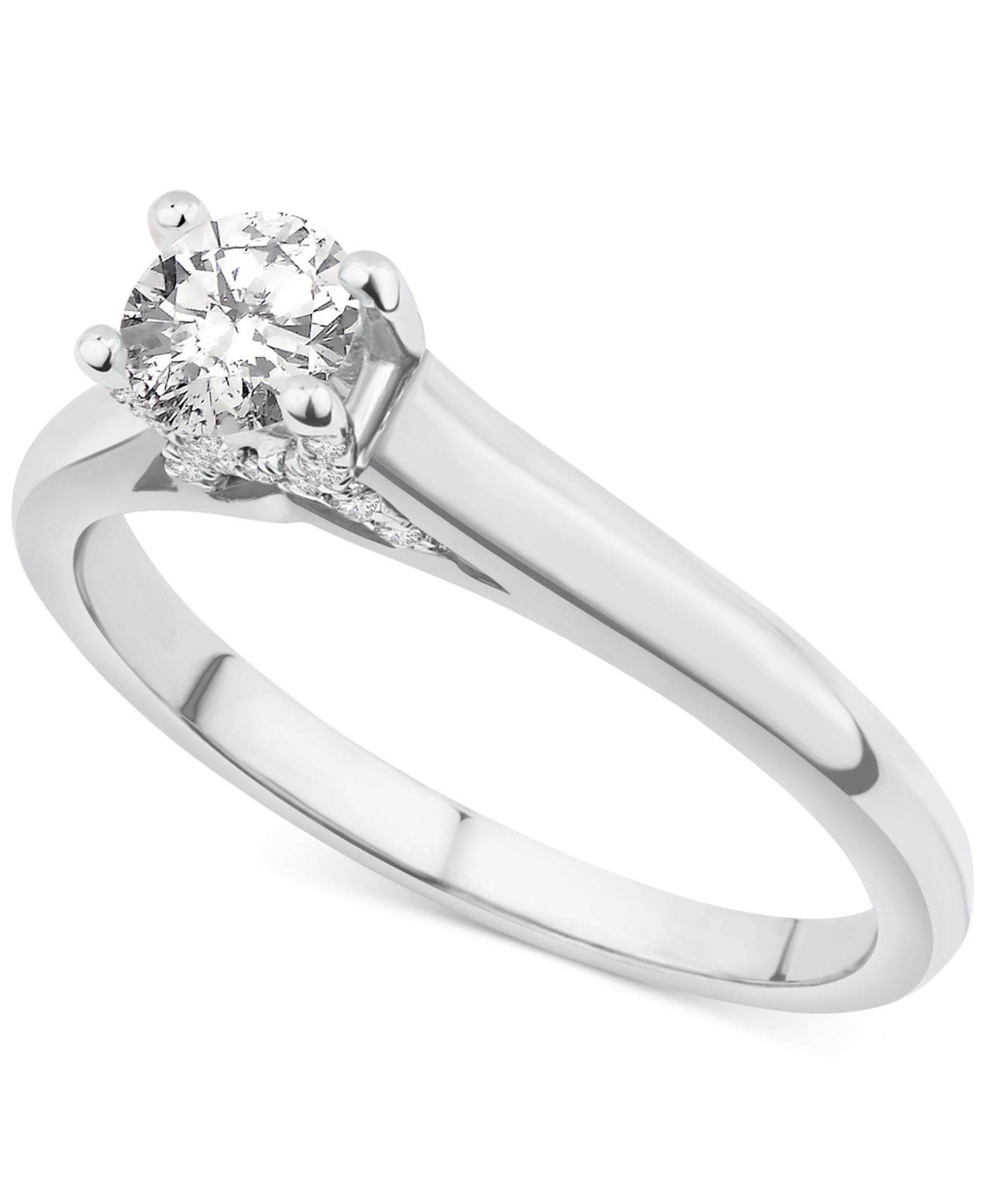Помолвочное кольцо с бриллиантом 1/2 ct. t.w. в 14k Gold