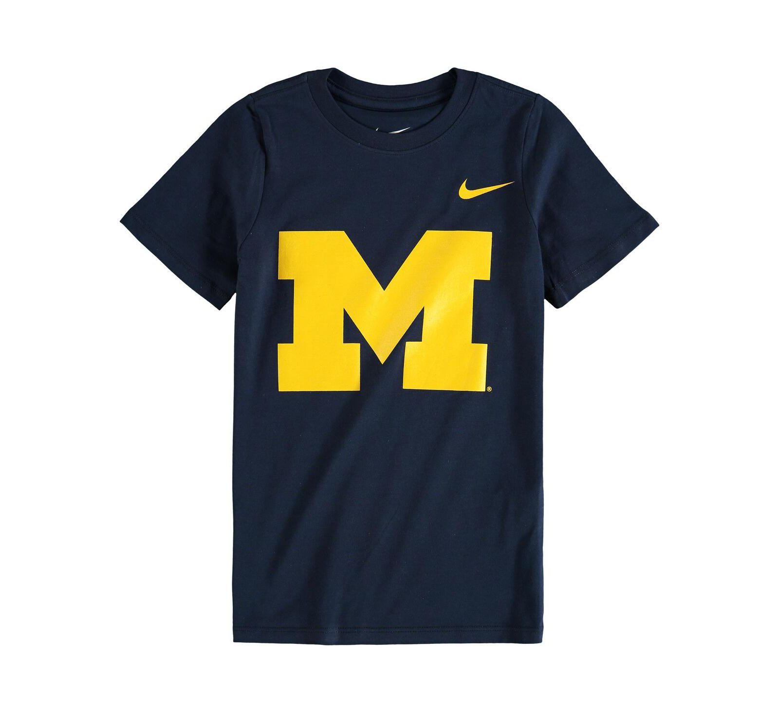 Nike Preschool Navy Michigan Wolverines Logo T-Shirt
