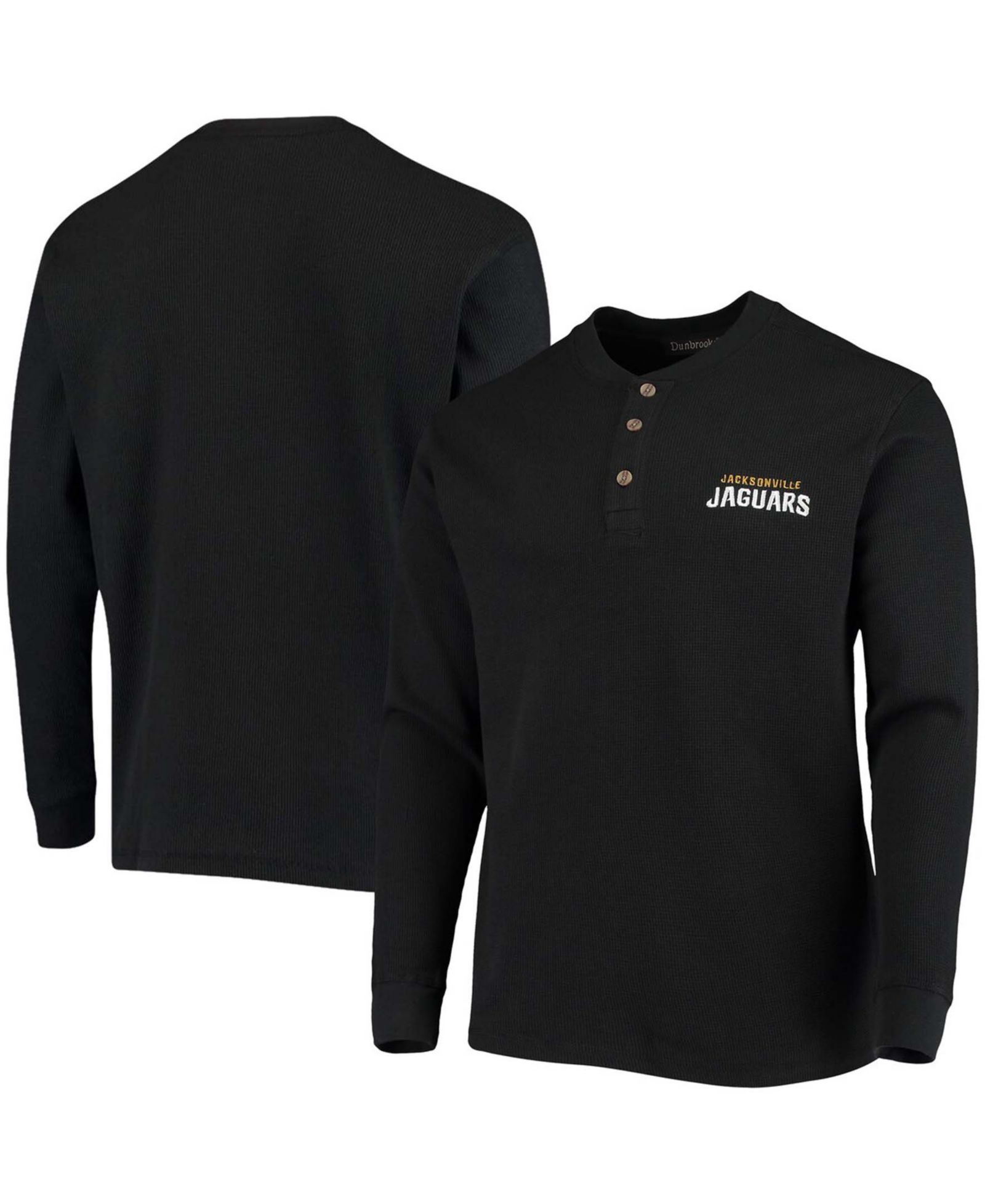 Мужская термофутболка Henley Dunbrooke Jacksonville Jaguars черная