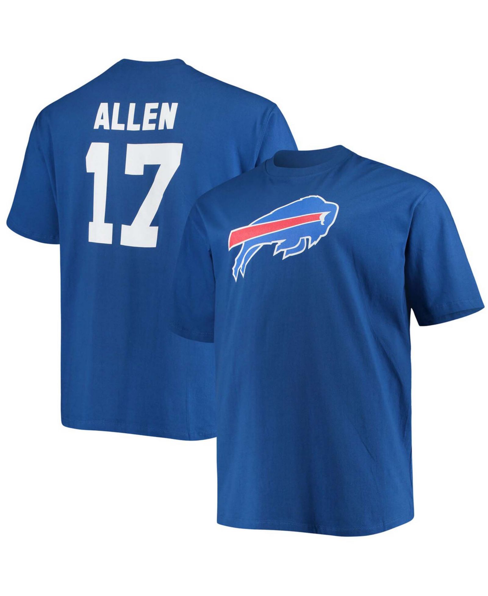 Мужская футболка Josh Allen Royal Buffalo Bills с именем и номером