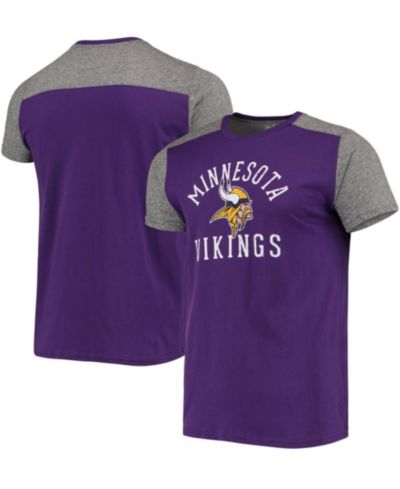 Мужская футболка Minnesota Vikings Slub, фиолетовая и серая