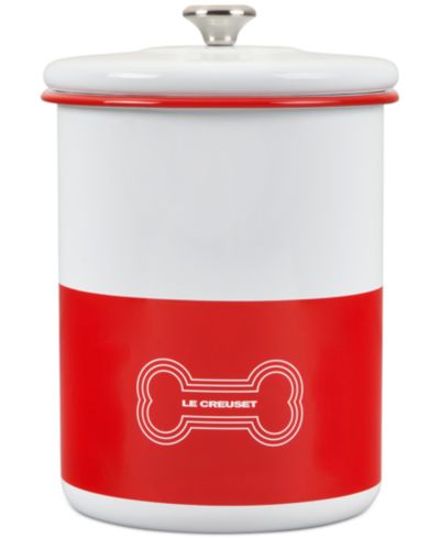 Le Creuset 4.25 Quart Enamel on Steel Pet Treat Jar with Lid