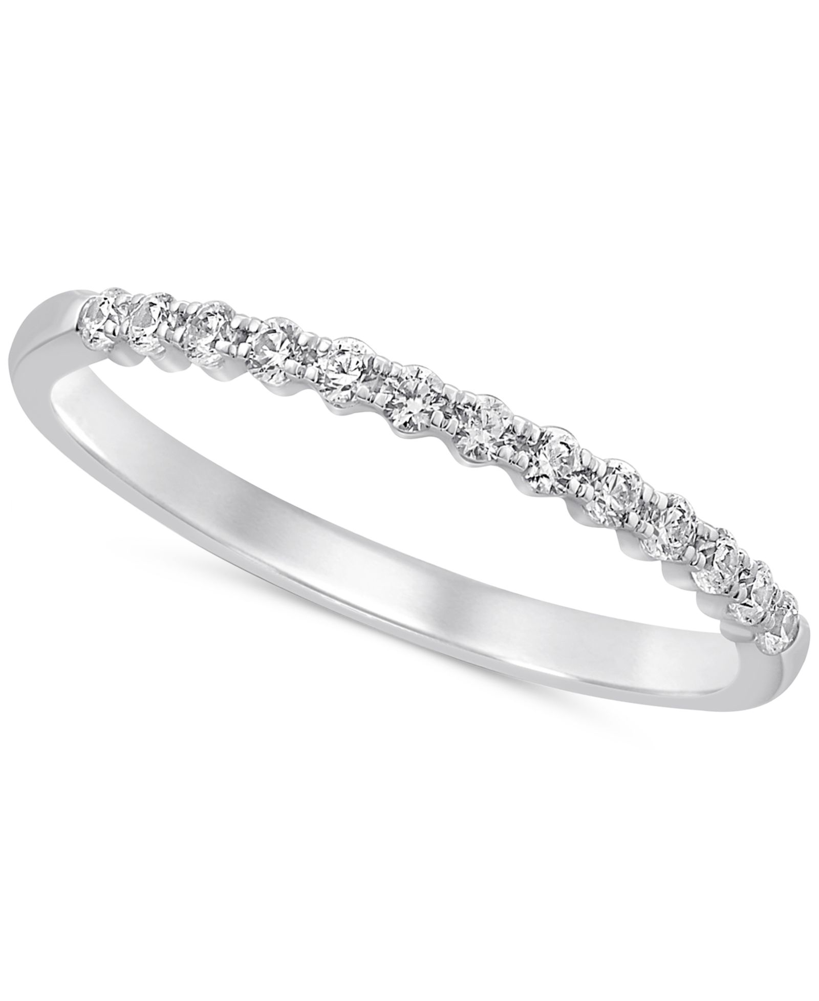Кольцо с бриллиантом (1/4 ct. t.w.) в 14k White или Yellow Gold
