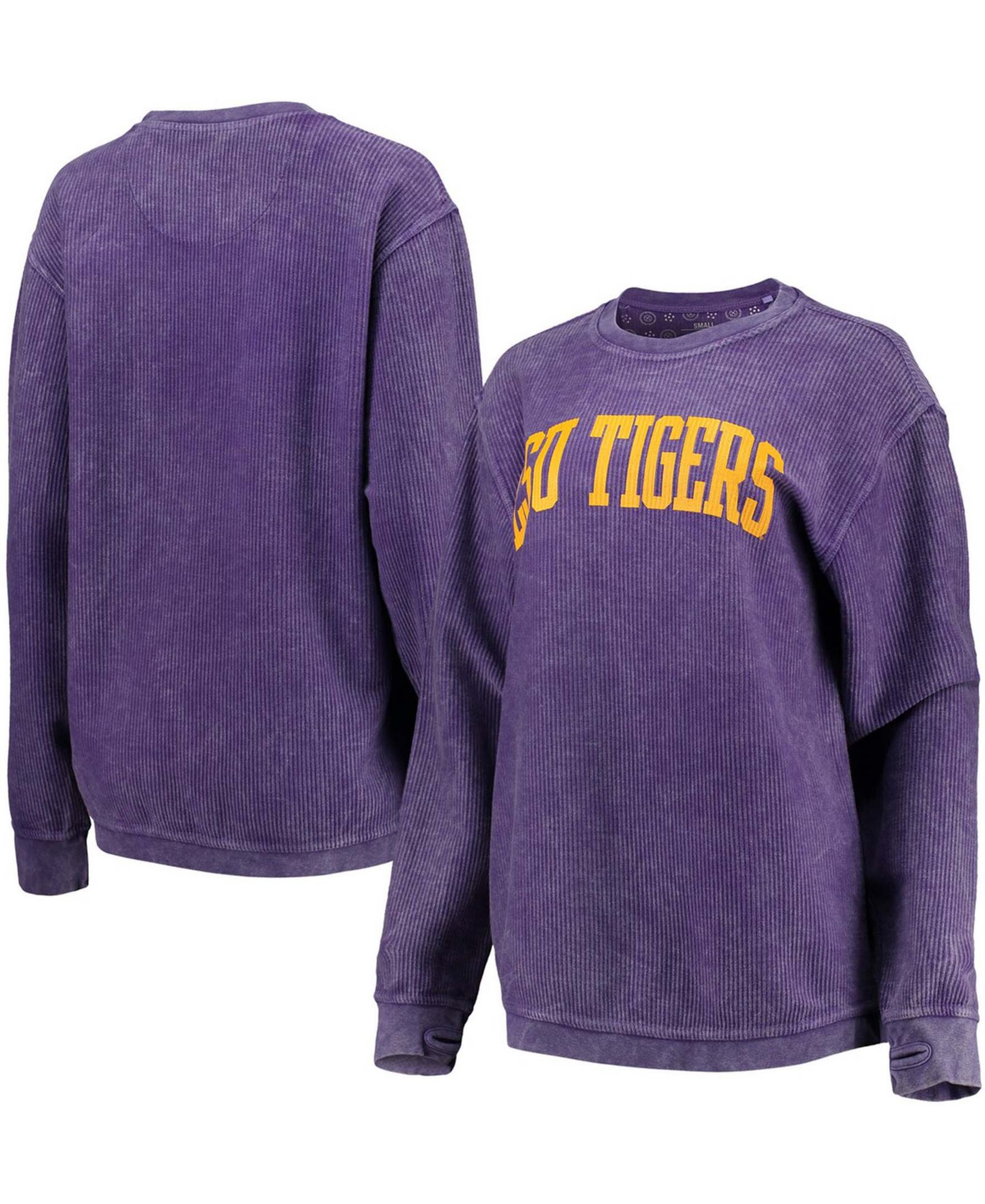 Женская толстовка с капюшоном Pressbox Purple LSU Tigers Comfy Cord Vintage-Like Wash