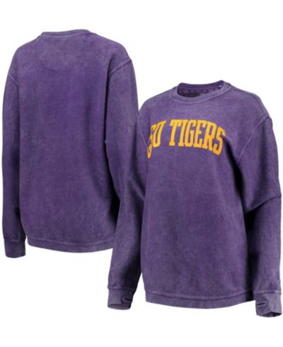 Женская толстовка с капюшоном Pressbox Purple LSU Tigers Comfy Cord Vintage-Like Wash
