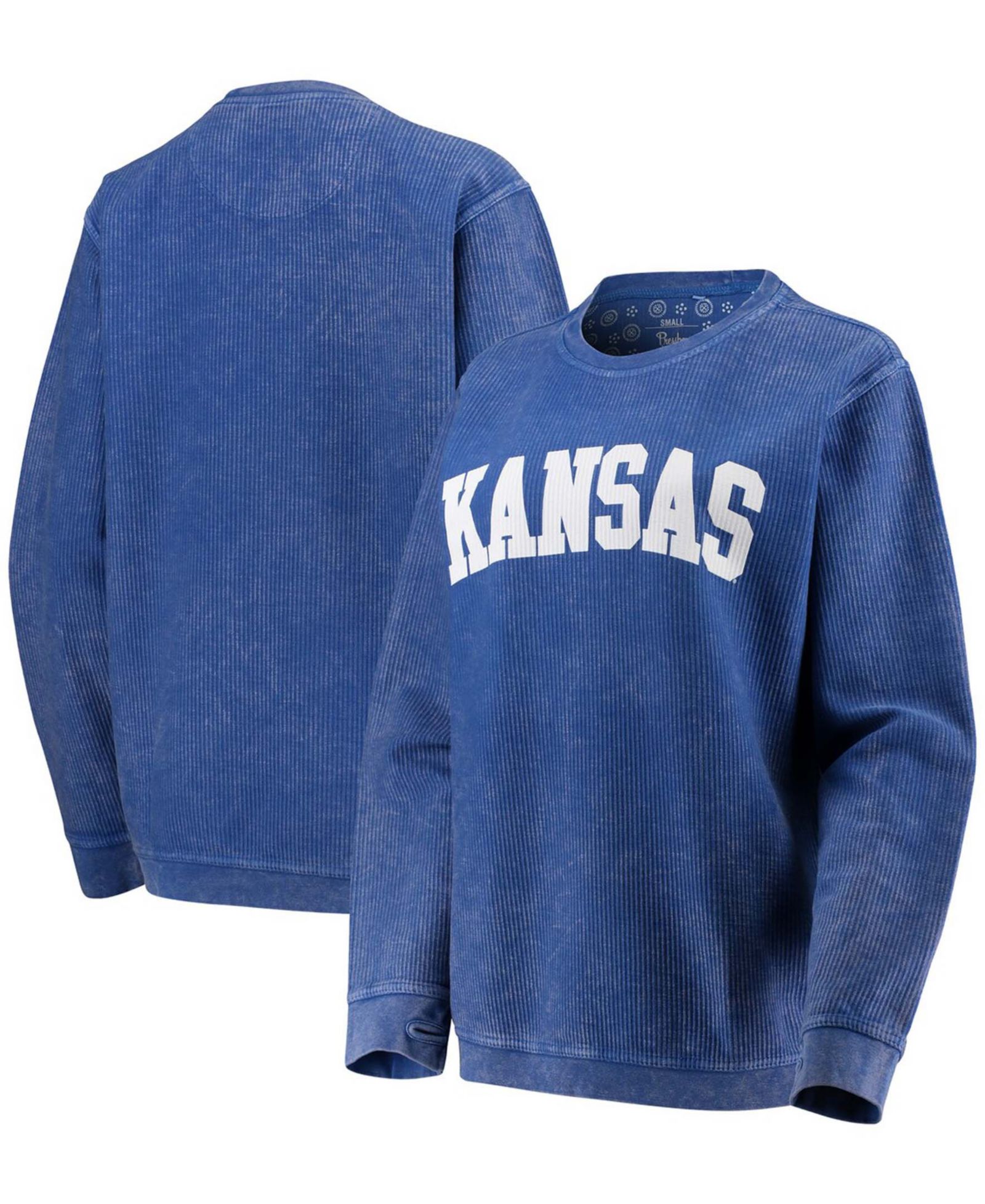 Свитшот Pressbox Women's Kansas Jayhawks, винтажный стиль, королевский синий