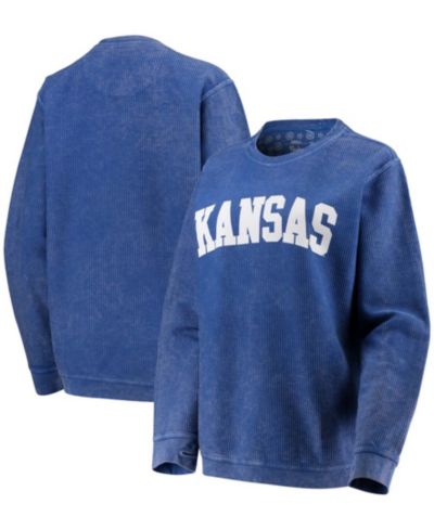 Свитшот Pressbox Women's Kansas Jayhawks, винтажный стиль, королевский синий