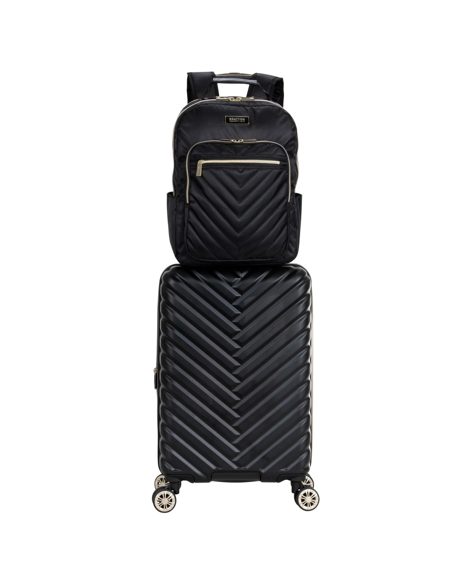 Набор из чемодана Madison Square Hardside Chevron Expandable 20" и рюкзака для ноутбука 15"