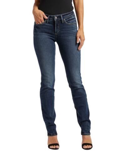 Silver Jeans Co. Suki Curvy джинсы с завышенной талией и прямыми штанинами