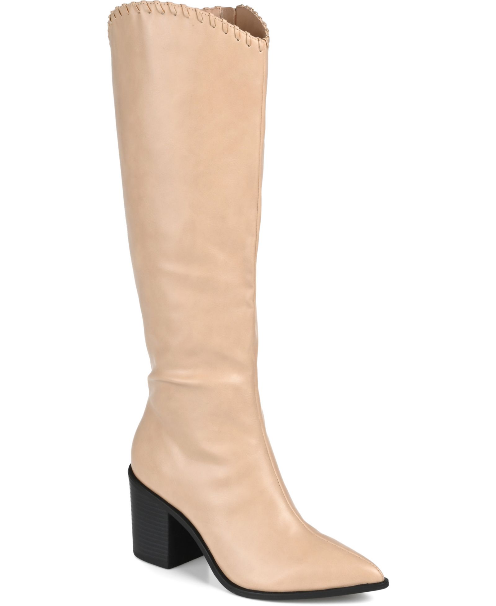Journee Collection Women's Daria Extra Wide Calf Western Knee High Boots