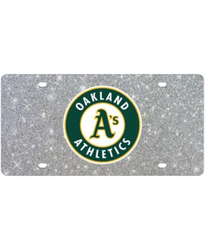 Multi Oakland Athletics Acrylic Glitter License Plate