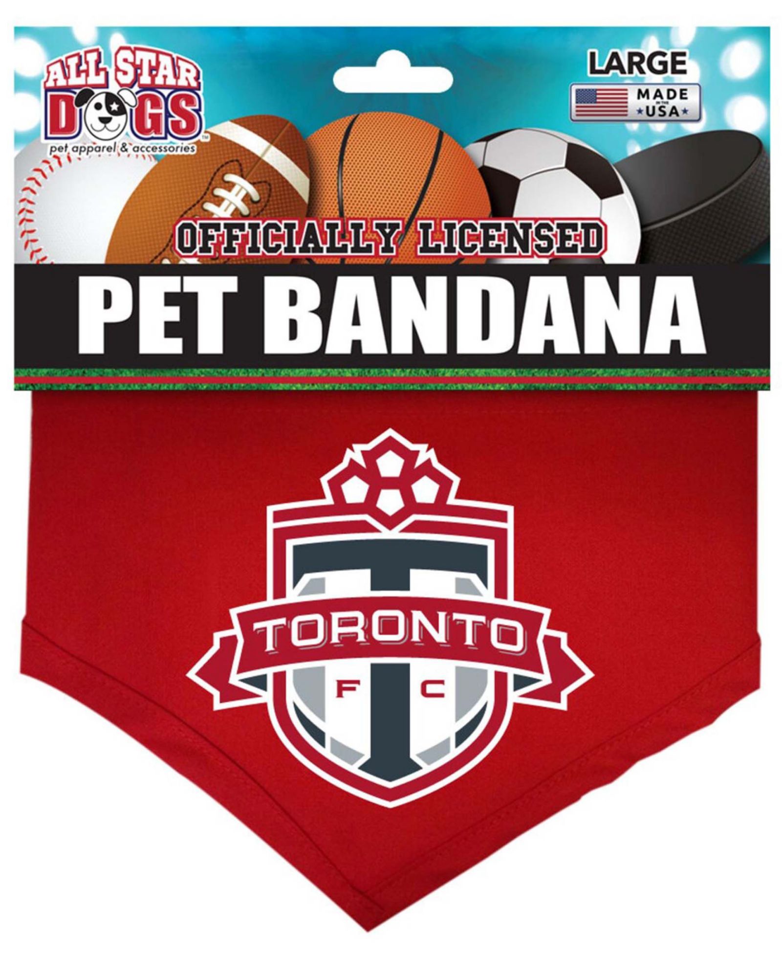 Red Toronto FC Pet Bandana