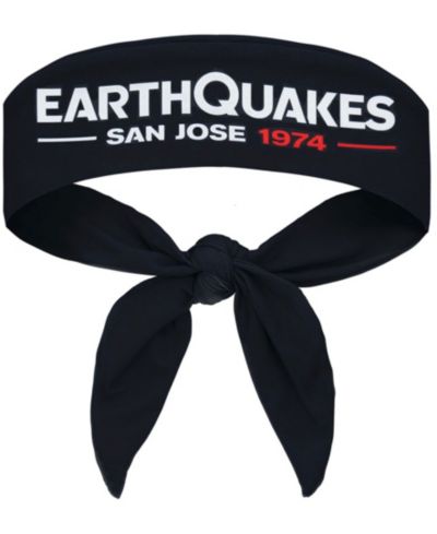 Black San Jose Earthquakes повязка на голову с завязками