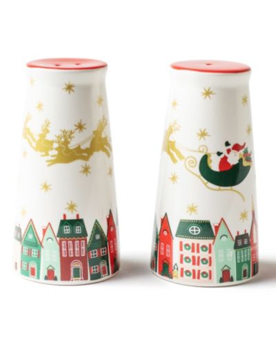 Coton Colors набор солонки и перечницы Christmas In The Village, 2 шт.