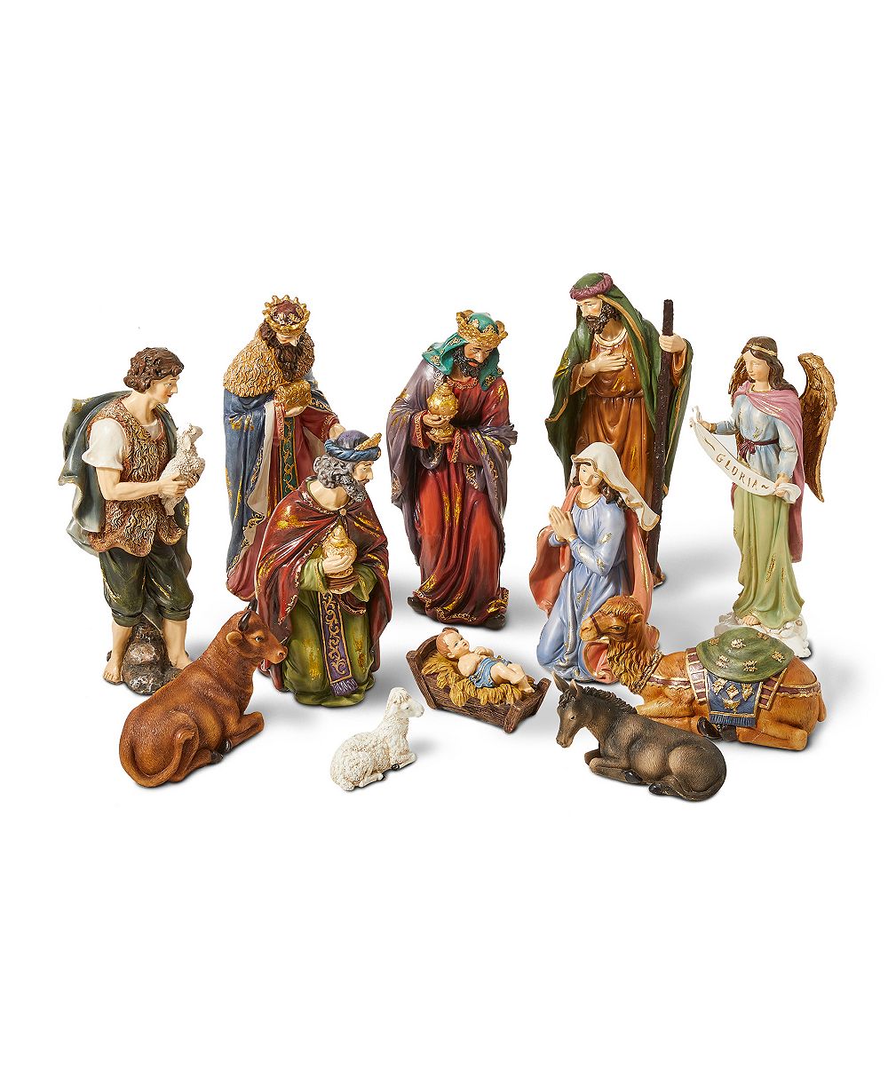 Набор фигурок рождества Glitzhome 12 шт. Oversized Nativity
