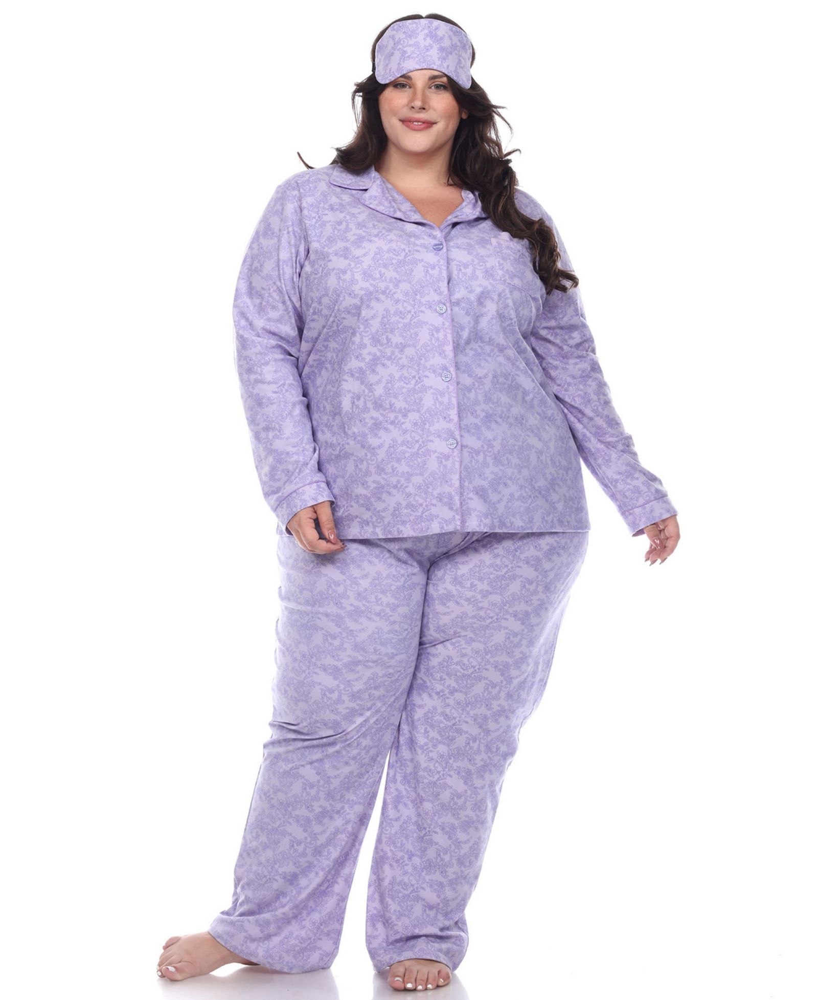 Комплект пижамы White Mark Plus Size, 3 предмета