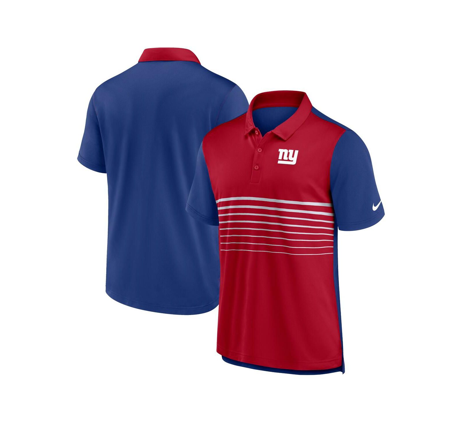 Men's Nike Royal, Red New York Giants Fashion Performance Polo Shirt
