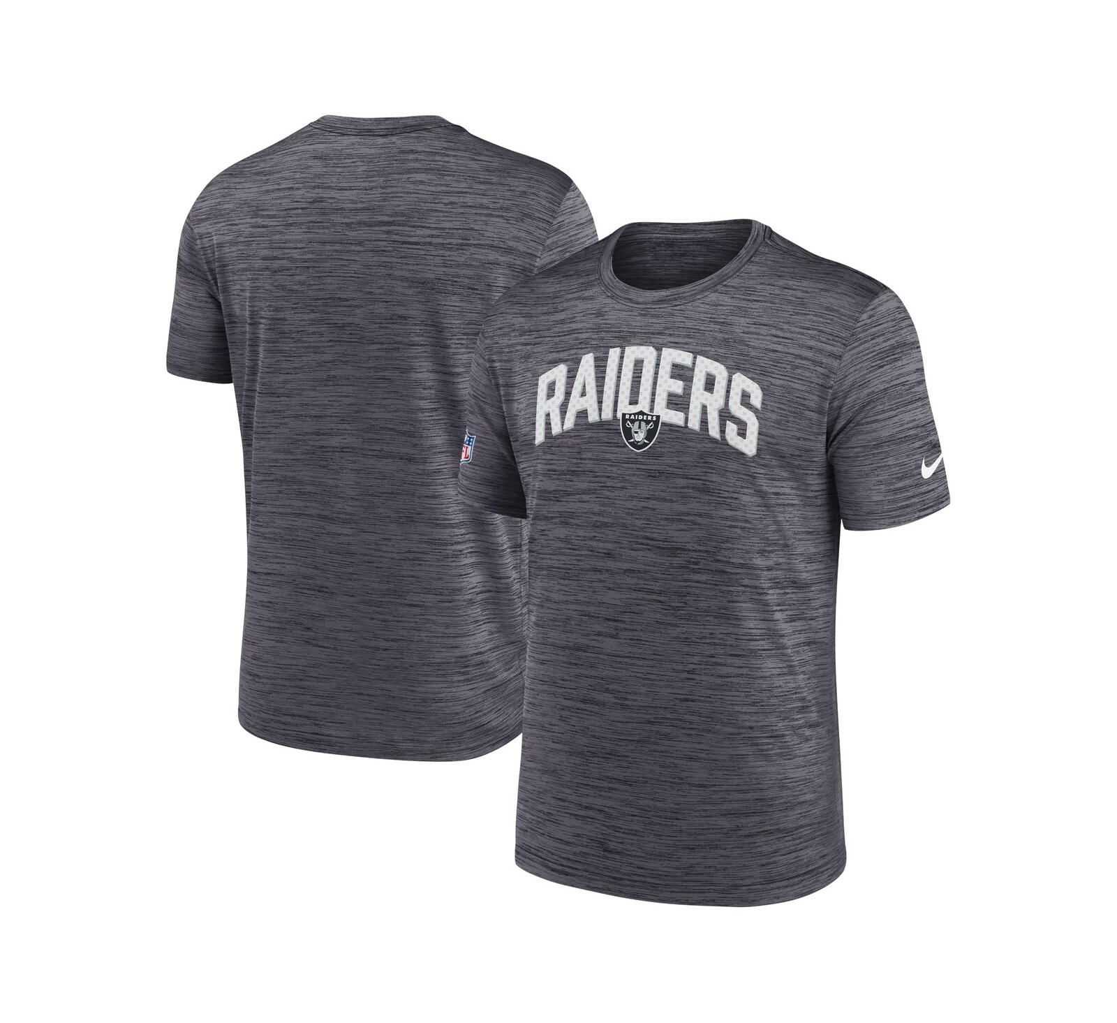 Men's Nike Black Las Vegas Raiders Sideline Velocity Athletic Stack Performance T-shirt