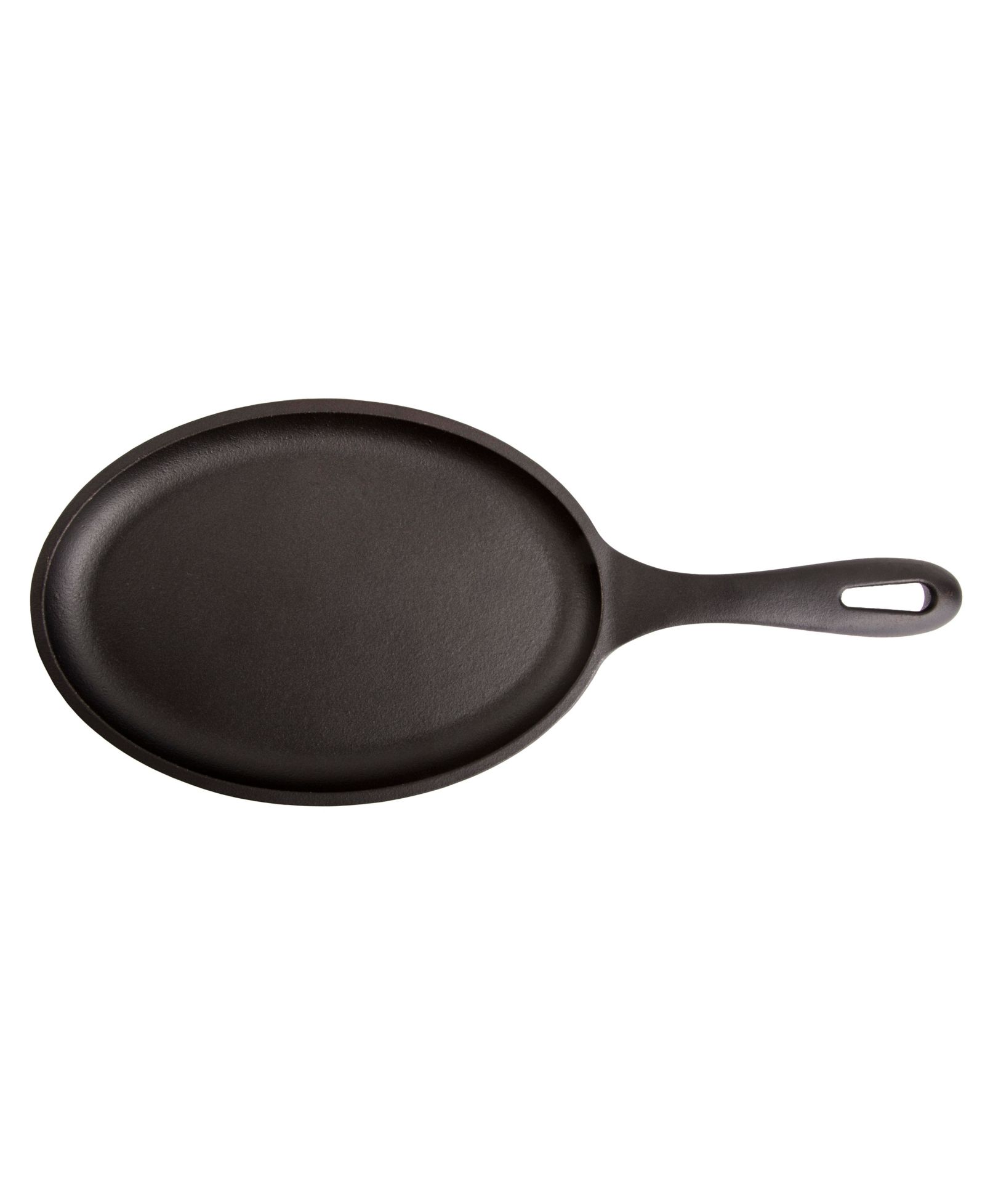 Victoria Cast Iron Fajita Skillet. Black Serving Platter Seasoned