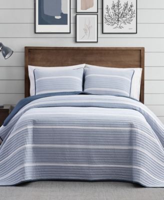 Brooklyn Loom Niari Yarn Dye Stripe 3 Piece Quilt Set, King