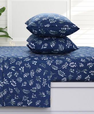 Azores Home Комплект из 3 фланелевых простыней Eva Floral, Twin