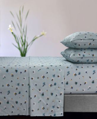 Комплект из 4 простыней Tribeca Living Floryn Flannel Extra Deep Pocket Queen