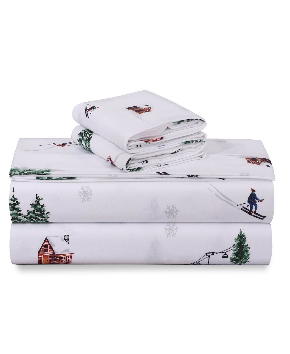 Azores Home Sofi Paisley комплект из 4 фланелевых простыней, California King