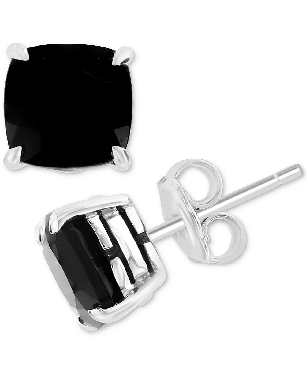 EFFY® Onyx Cushion Stud Earrings in Sterling Silver