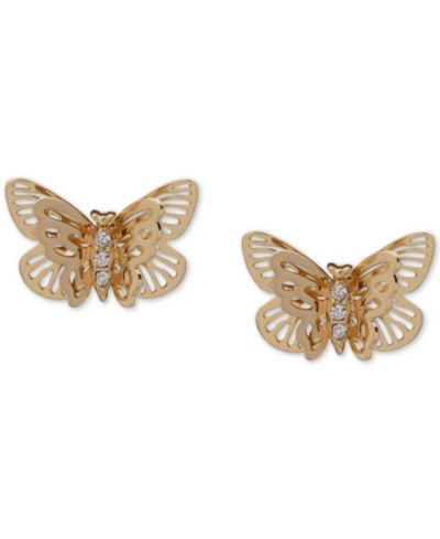 Серьги-гвоздики lonna & lilly Gold-Tone Filigree Butterfly Stud Earrings