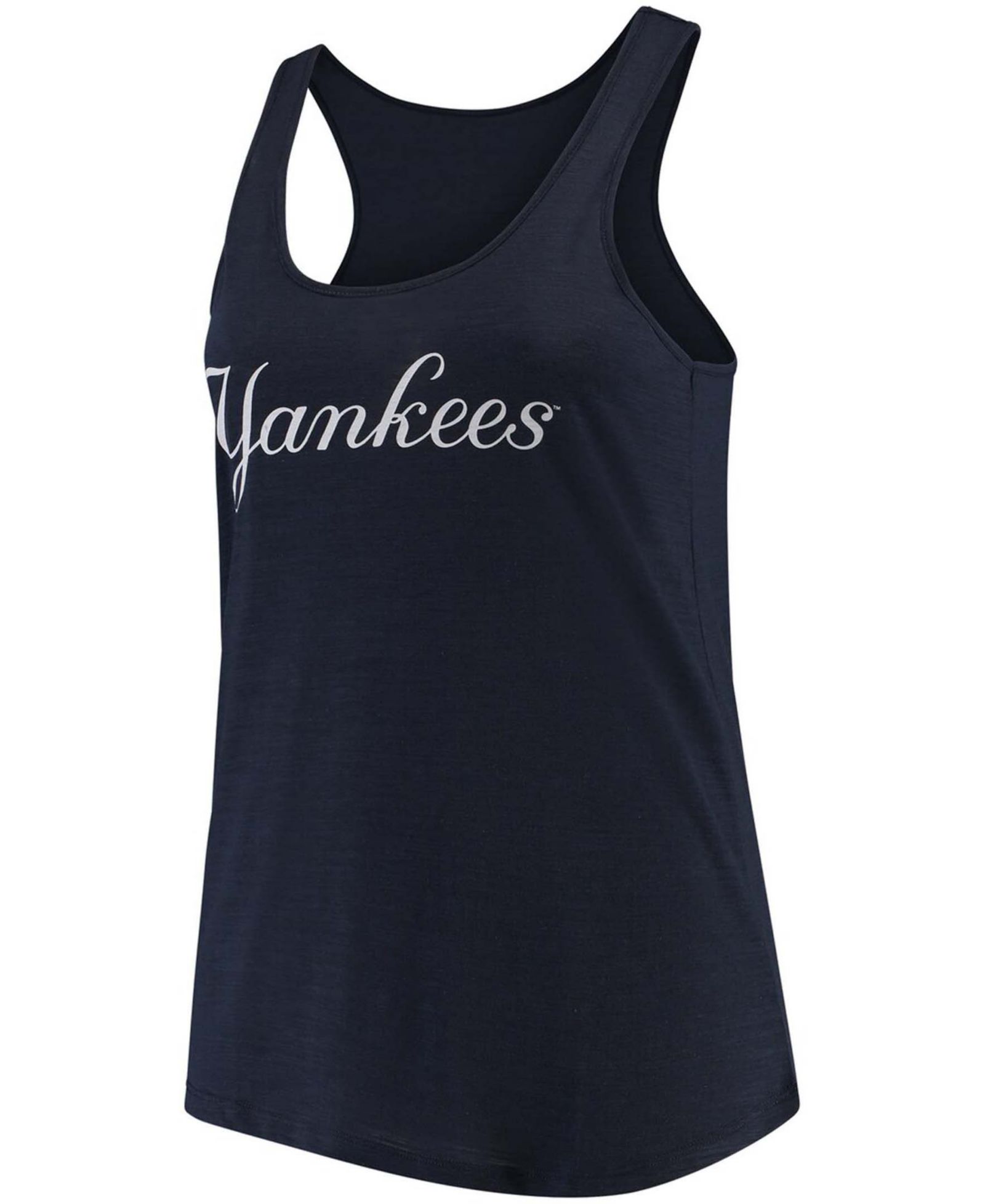 Женский топ на бретелях Plus Size Navy New York Yankees Swing For The Fences Racerback