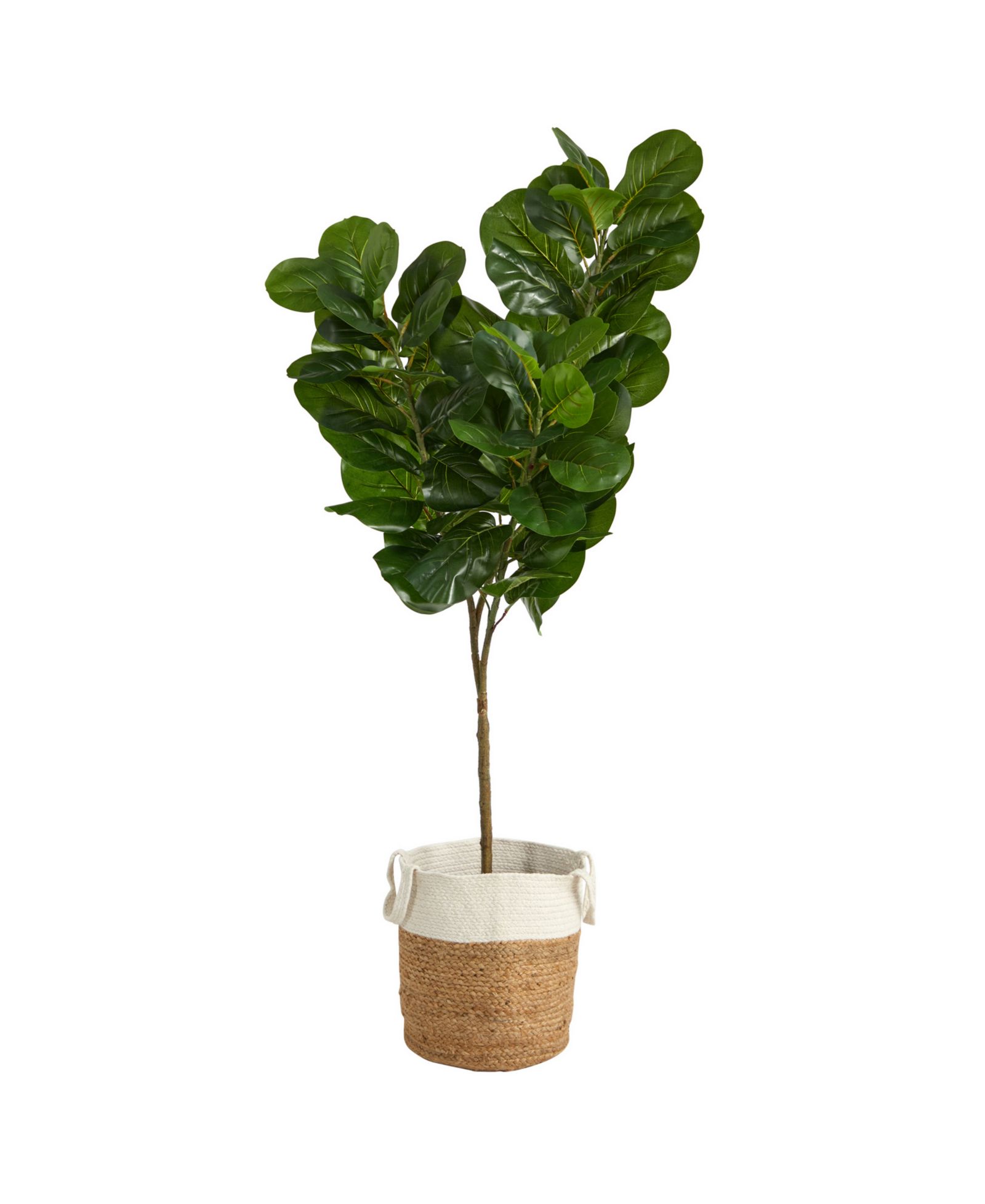 Искусственное дерево Fiddle Leaf Fig Nearly Natural в кашпо