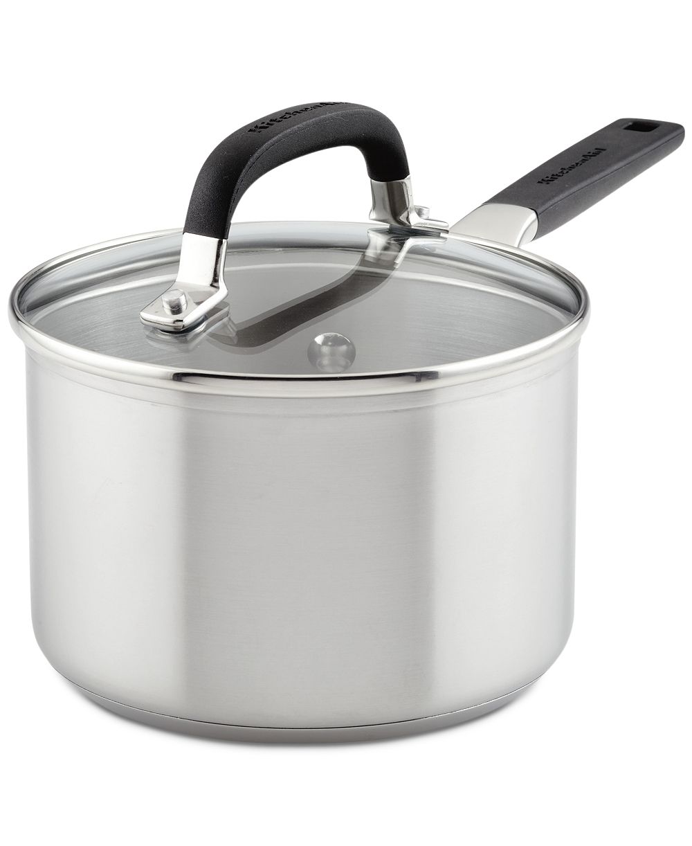 KitchenAid сотейник из нержавеющей стали 2 Quart с разметкой и крышкой