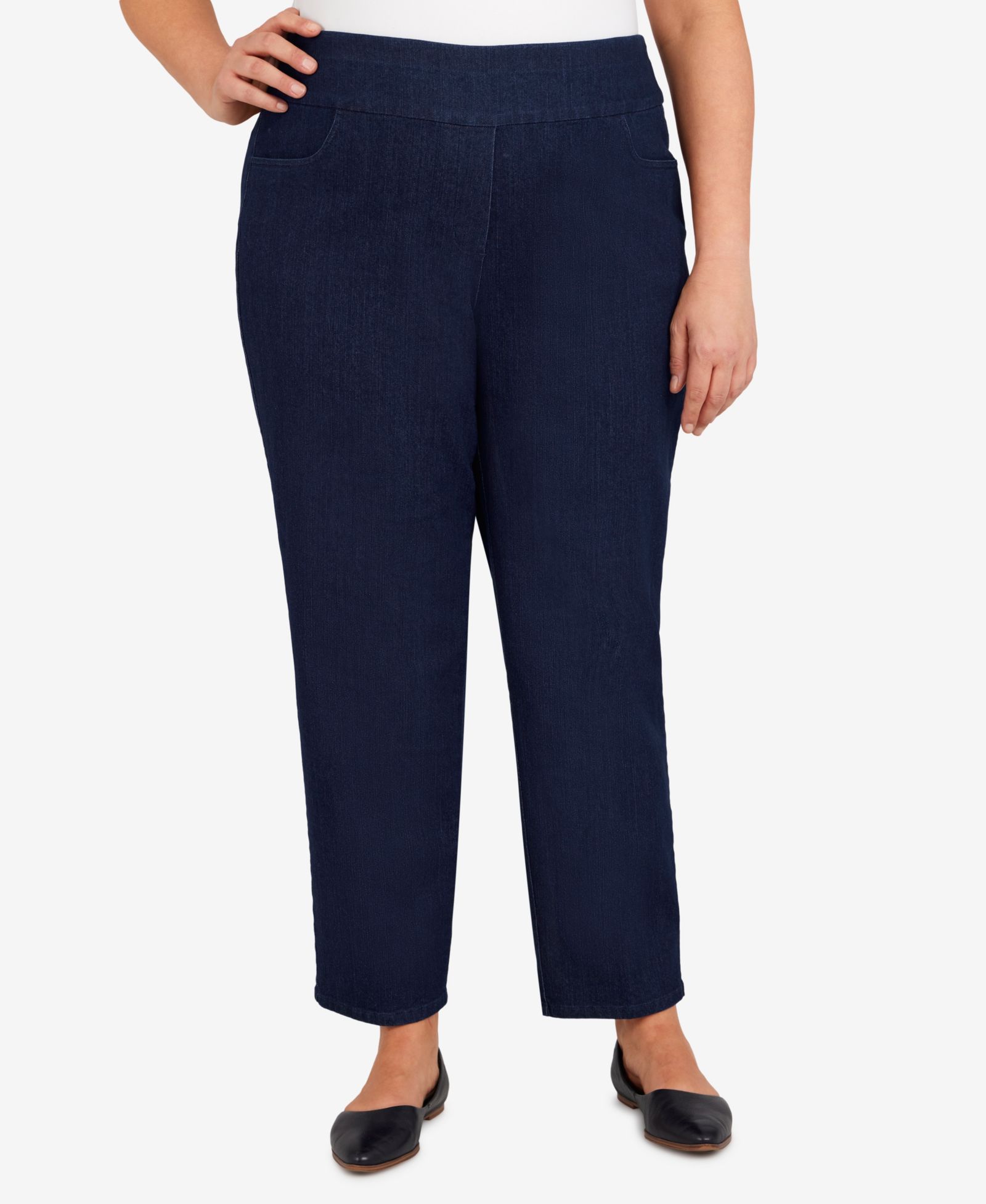 Брюки Alfred Dunner Plus Size Women's Super Stretch Mid-Rise