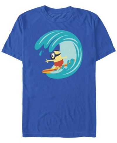 Мужская футболка Minions Stuart Surfing с коротким рукавом