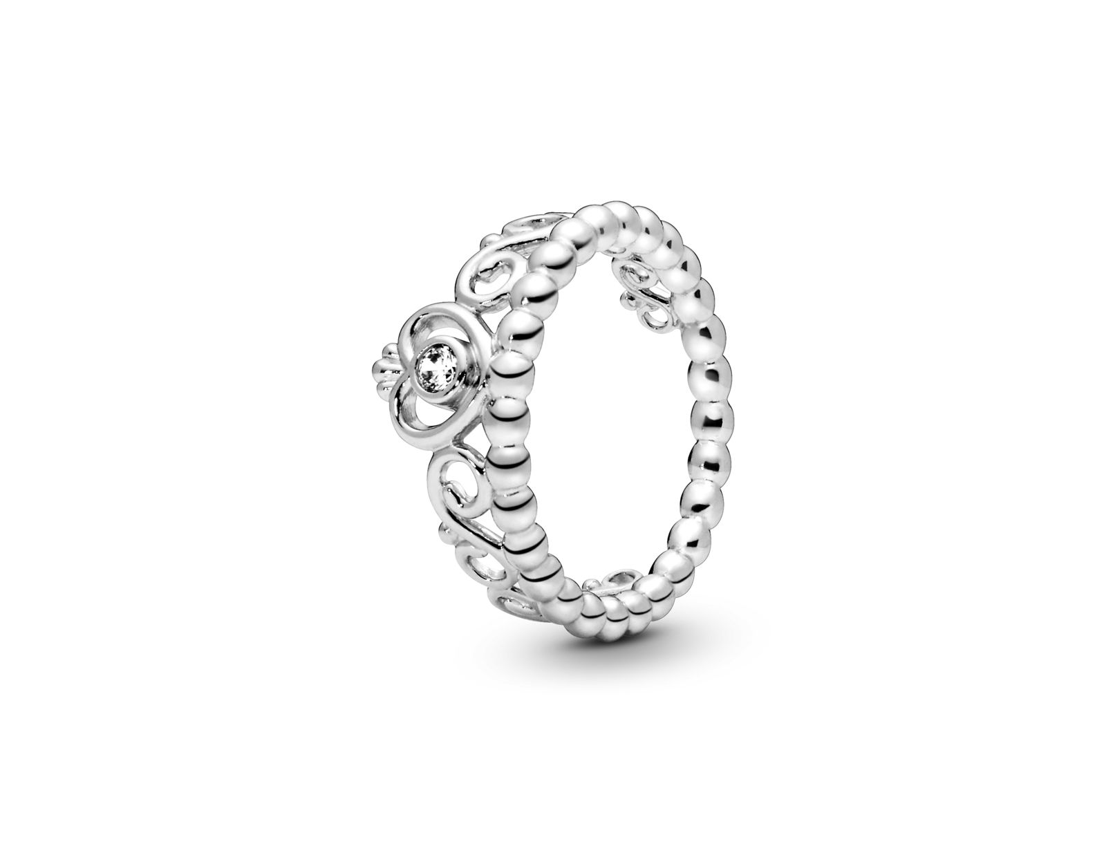 Pandora Cubic Zirconia Moments Princess Tiara Crown Ring