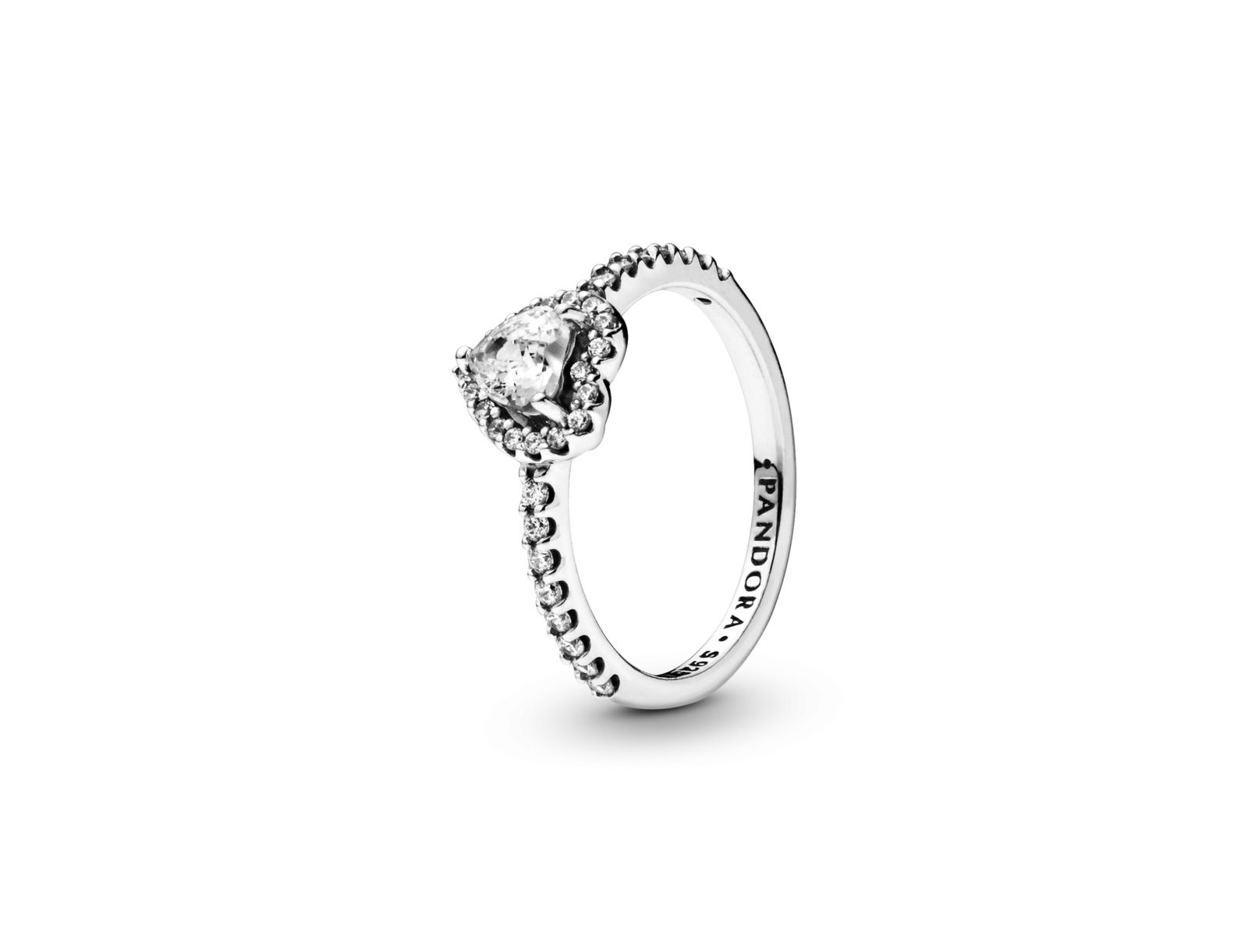 Кольцо Pandora Cubic Zirconia Timeless Elevated Heart