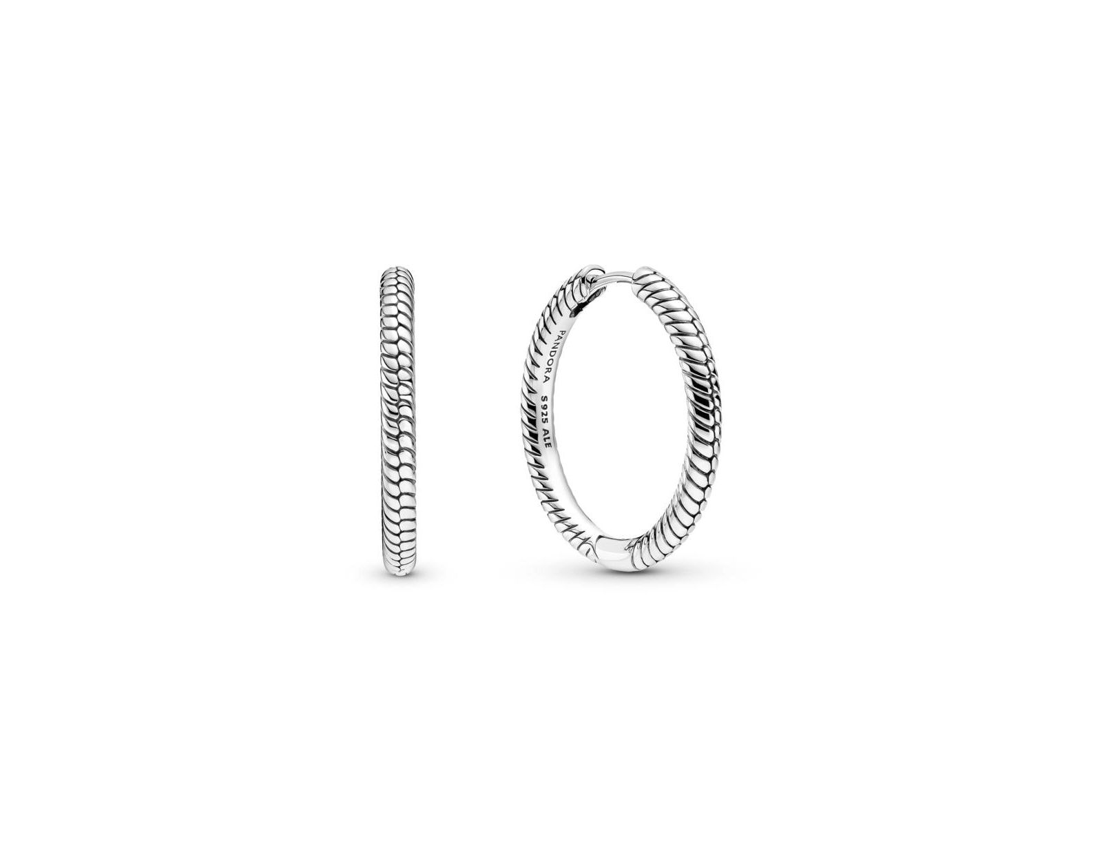 Серьги-кольца Pandora Moments Charm Hoop